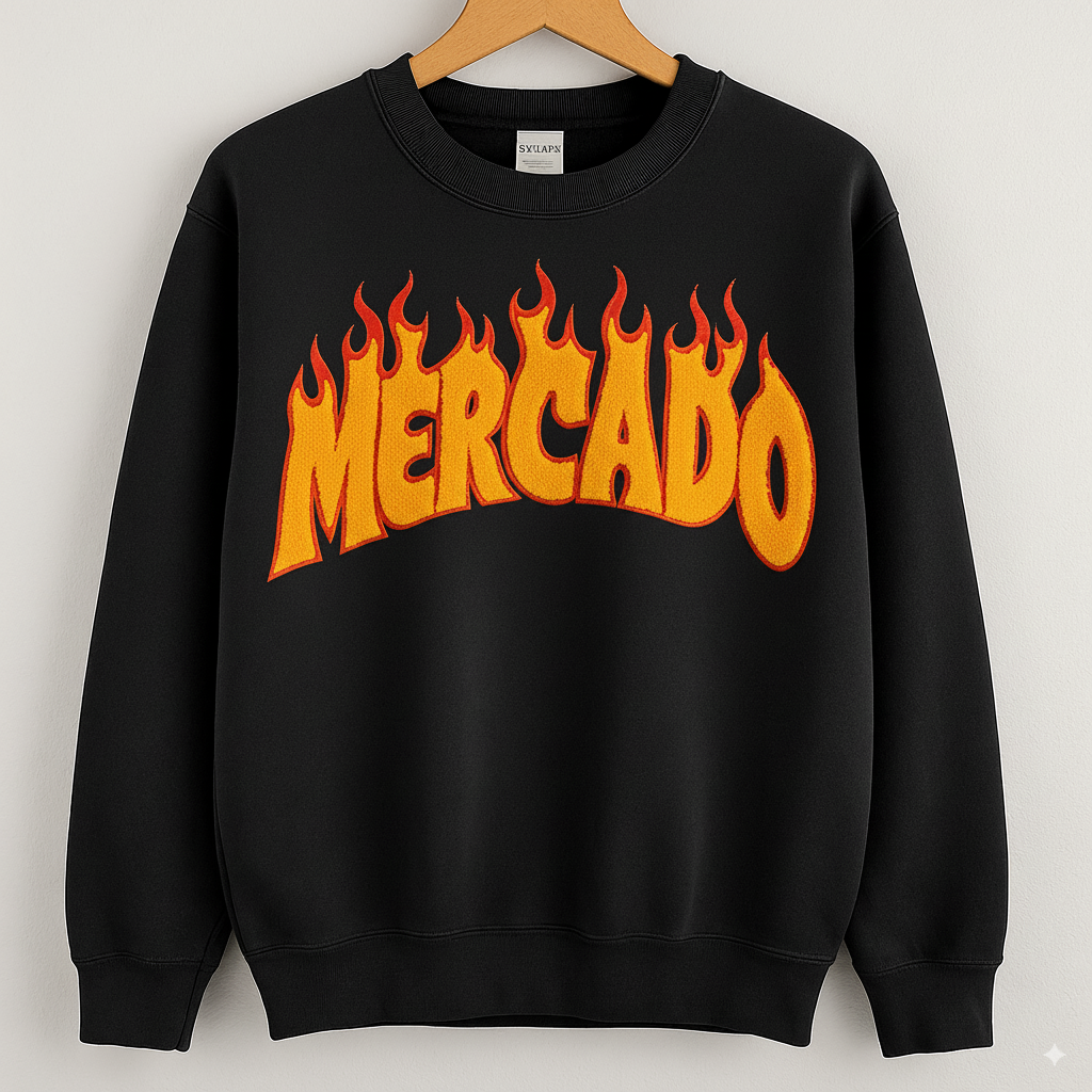 MERCADO Flame Logo Sweatshirt